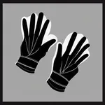 black fingerless gloves image